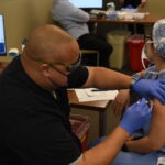 vaccine administered to healthcare worker